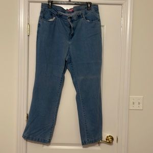 Woman within size 20 lights blue jeans